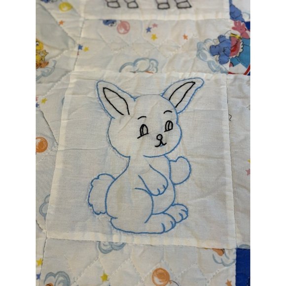 Handmade Sesame Street Blanket Embroidered Animals Baby Blanket - Picture 13 of 16